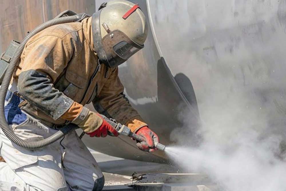 técnica sandblasting